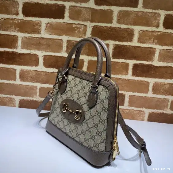 First bag ru GUCCI small 1955 bag top handle Horsebit 0501